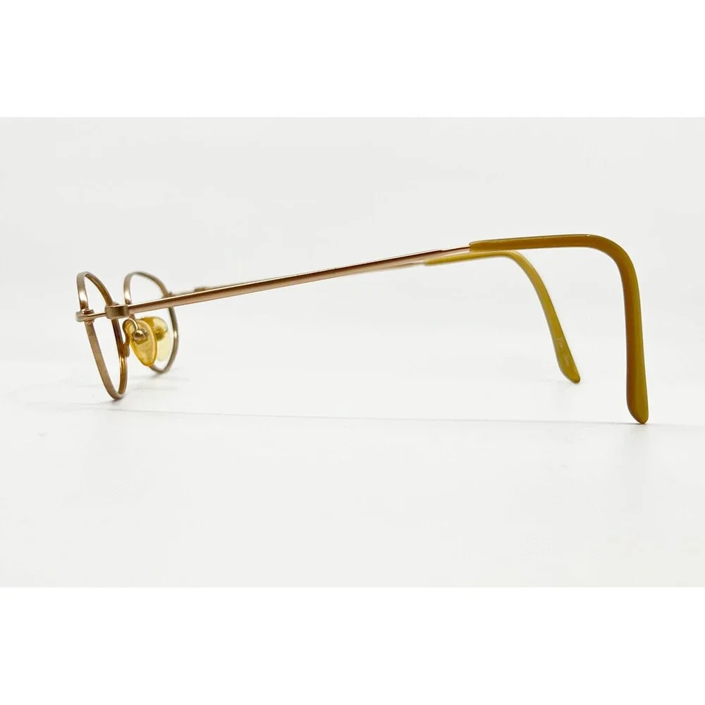 Marc' Andrea Eyeglasses Unisex Gold Oval Full Rim MA-82 44-21-145
